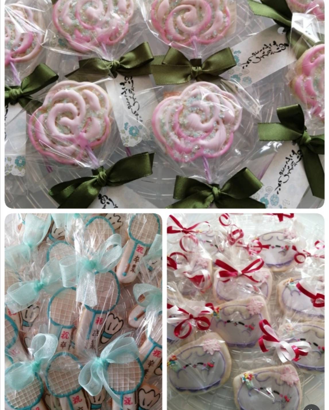 卒業記念のアイシングクッキー🍪🌸